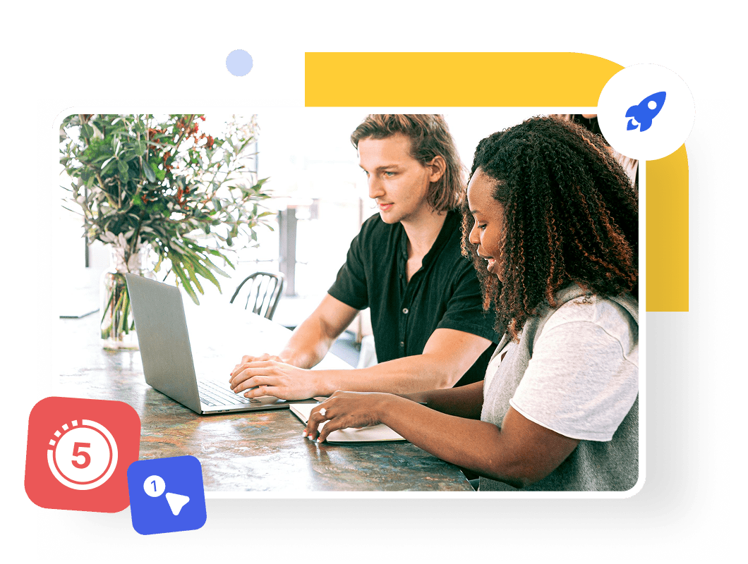 A team using the UXArmy platform to run five second testing, validating design variations and first-click features within a single test.