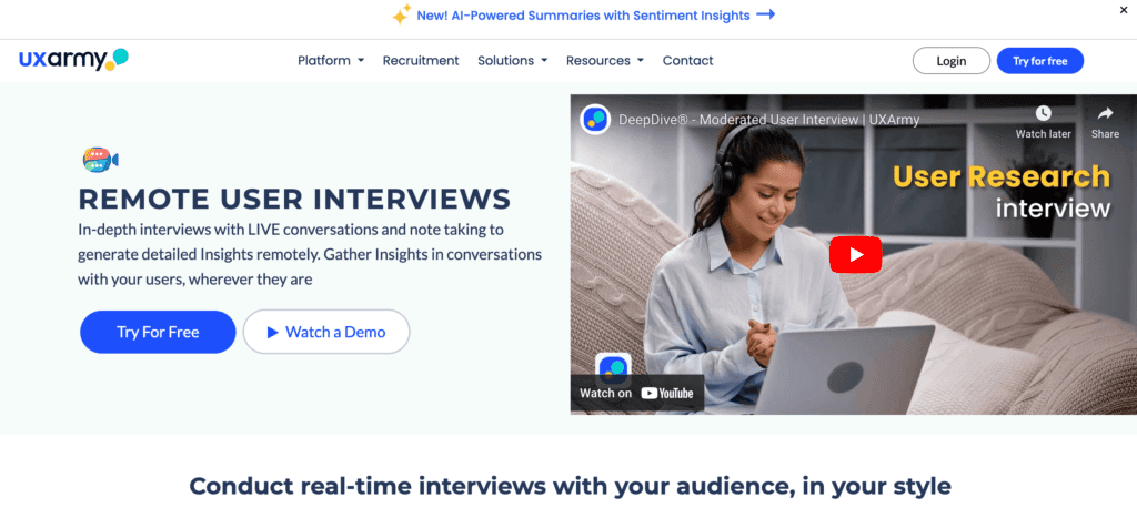Moderated Research Platform