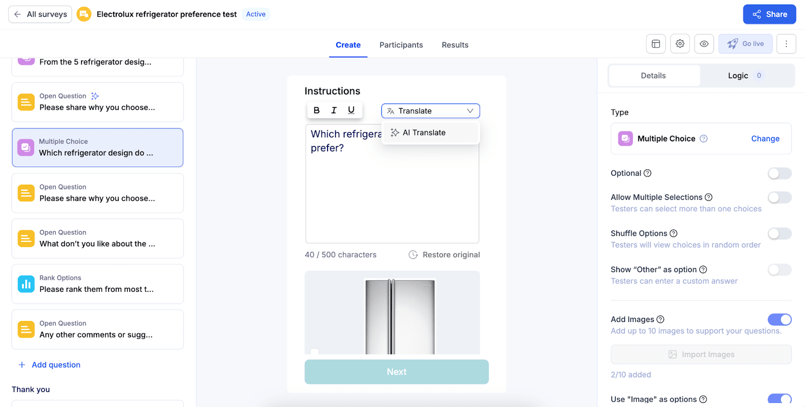 UX vs UI Design: Key Differences and How They Work Together (2025 Guide) 8 UX vs UI : An example of a preference test built in UXArmy.