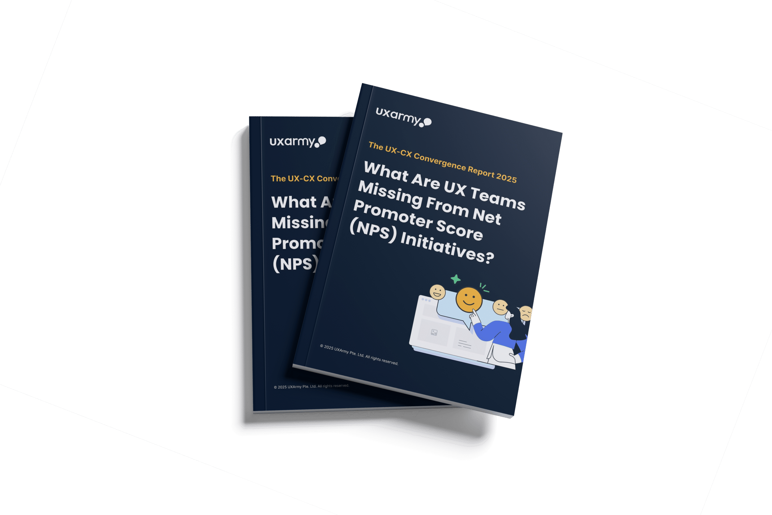 The UX-CX Convergence Report 2025: What Are UX Teams Missing From Net Promoter Score (NPS) Initiatives? 1 UXArmy published an industry report, titled "The UX-CX Convergence Report 2025: What Are UX Teams Missing From Net Promoter Score (NPS) Initiatives?", featuring a dark blue cover and an illustration of people giving NPS ratings on a laptop.